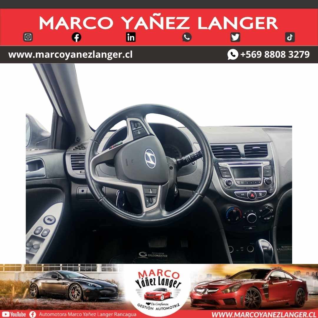 HYUNDAI ACCENT 1.6 / AÑO 2015 / 113.139 KILOMETROS / EXCELENTE ESTADO - Imagen 10