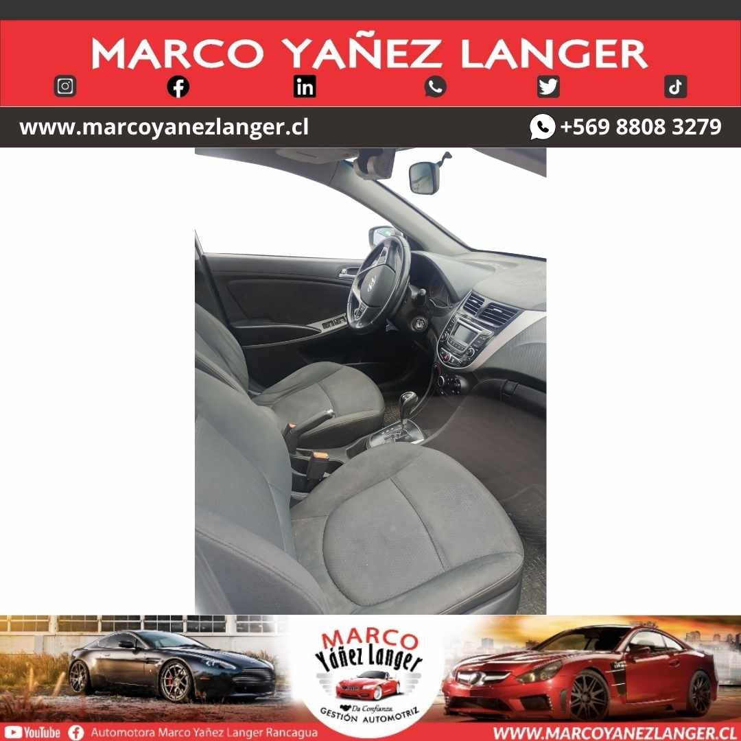 HYUNDAI ACCENT 1.6 / AÑO 2015 / 113.139 KILOMETROS / EXCELENTE ESTADO - Imagen 12