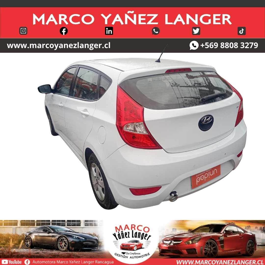 HYUNDAI ACCENT 1.6 / AÑO 2015 / 113.139 KILOMETROS / EXCELENTE ESTADO - Imagen 3