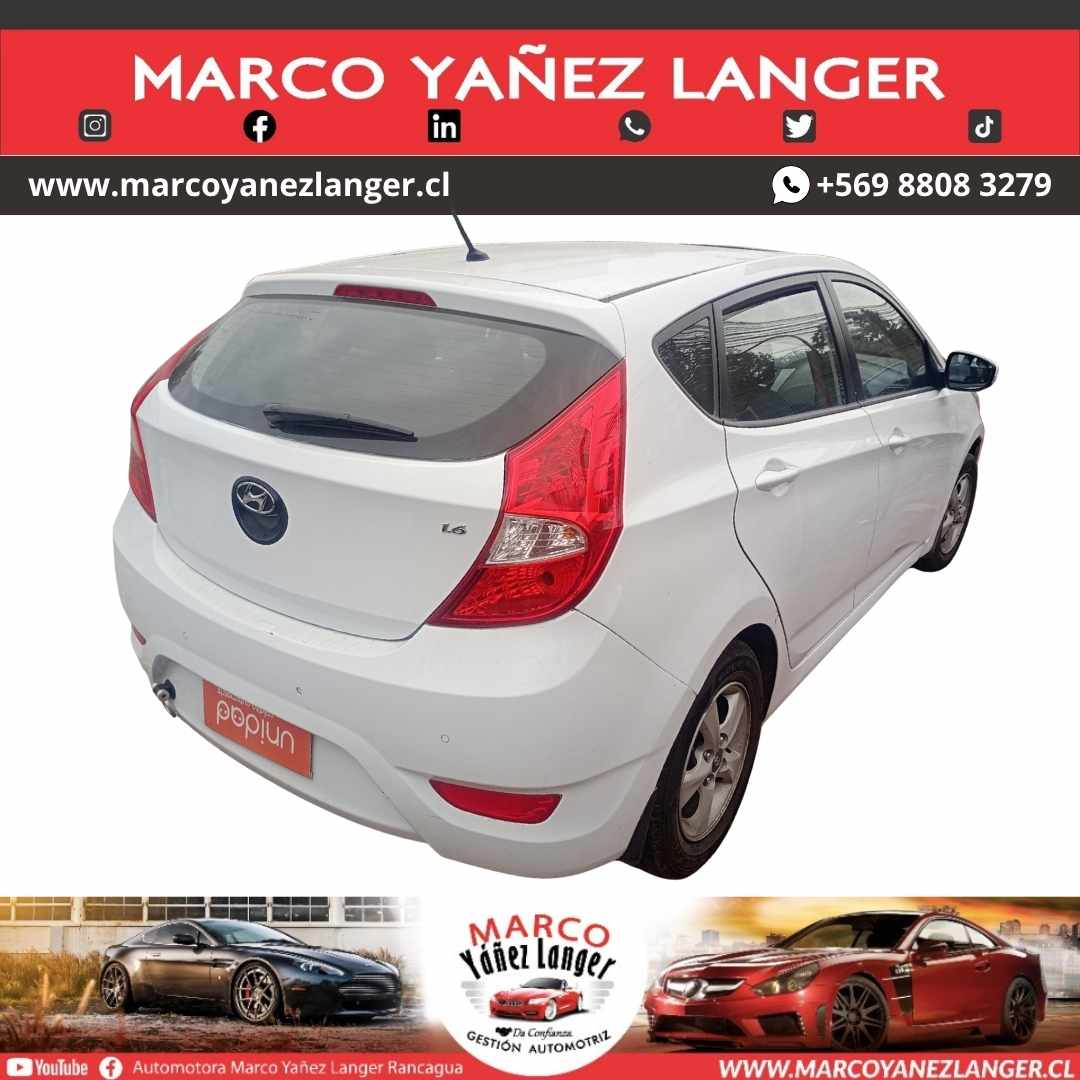 HYUNDAI ACCENT 1.6 / AÑO 2015 / 113.139 KILOMETROS / EXCELENTE ESTADO - Imagen 4