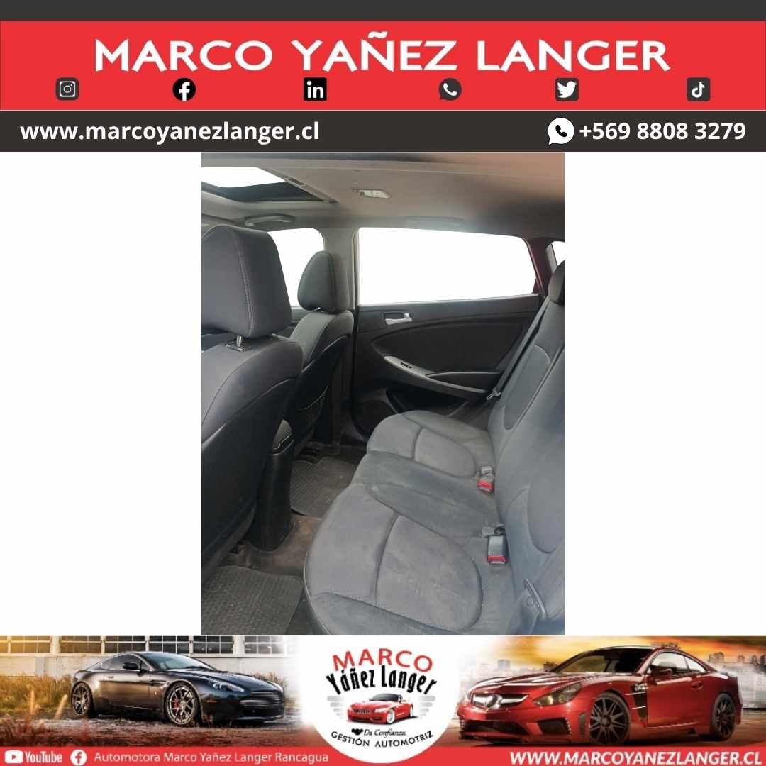 HYUNDAI ACCENT 1.6 / AÑO 2015 / 113.139 KILOMETROS / EXCELENTE ESTADO - Imagen 8