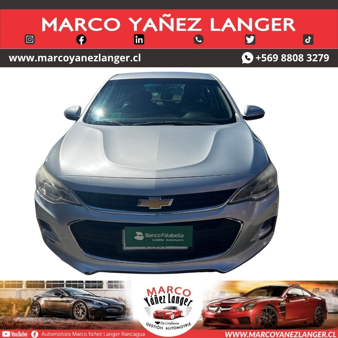 CHEVROLET CAVALIER LS 1.5 / AÑO 2018 / 124.522 KILOMETROS / EXCELENTE ESTADO - Imagen 2