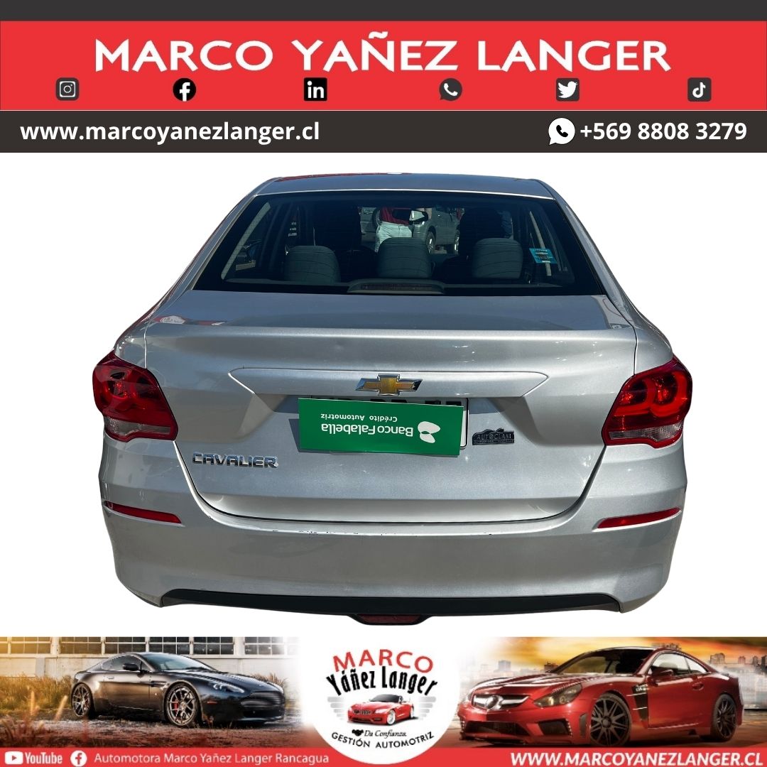 CHEVROLET CAVALIER LS 1.5 / AÑO 2018 / 124.522 KILOMETROS / EXCELENTE ESTADO - Imagen 5