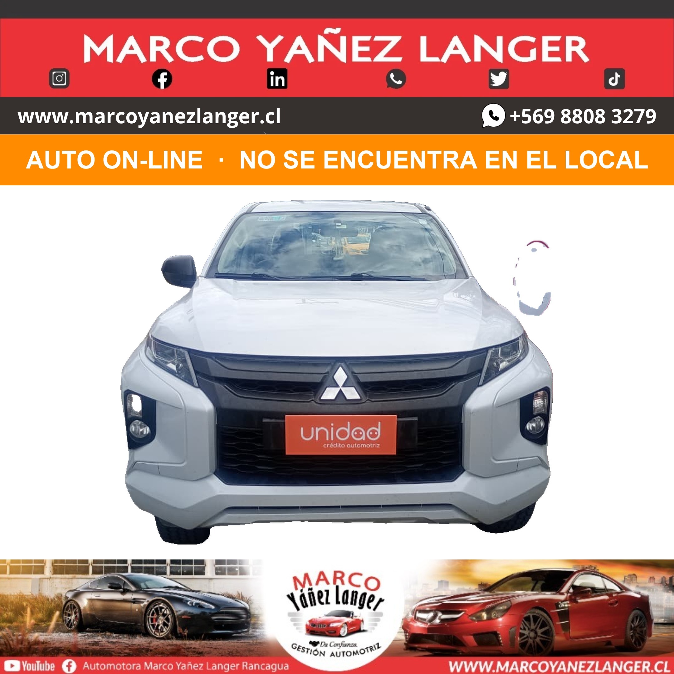 ON-LINE / MITSUBISHI L200 WORK CR 2.4 DIÉSEL / AÑO 2020 / 126.000 KILOMETROS / USO PARTICULAR / EXCELENTE ESTADO - Imagen 2