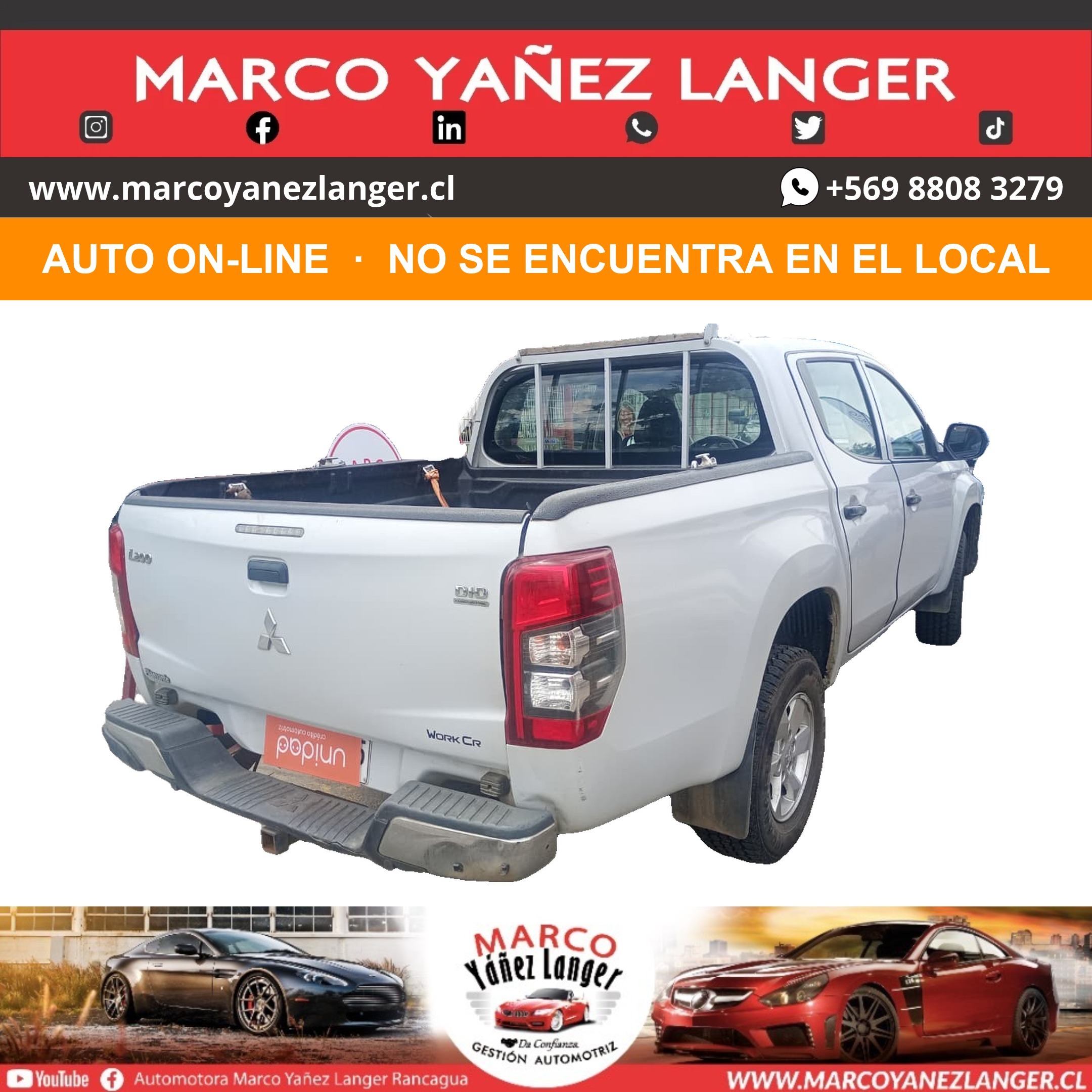 ON-LINE / MITSUBISHI L200 WORK CR 2.4 DIÉSEL / AÑO 2020 / 126.000 KILOMETROS / USO PARTICULAR / EXCELENTE ESTADO - Imagen 4