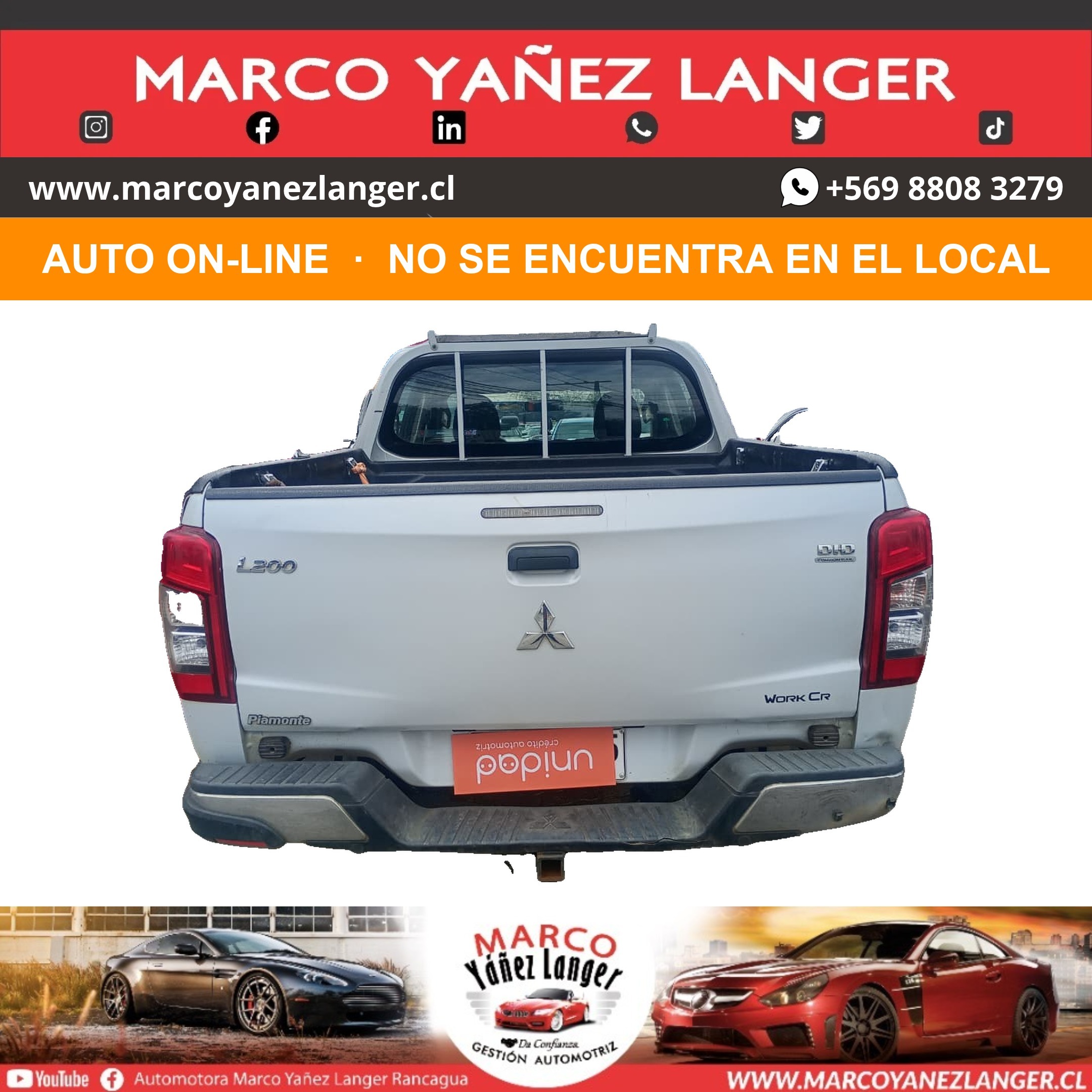 ON-LINE / MITSUBISHI L200 WORK CR 2.4 DIÉSEL / AÑO 2020 / 126.000 KILOMETROS / USO PARTICULAR / EXCELENTE ESTADO - Imagen 5