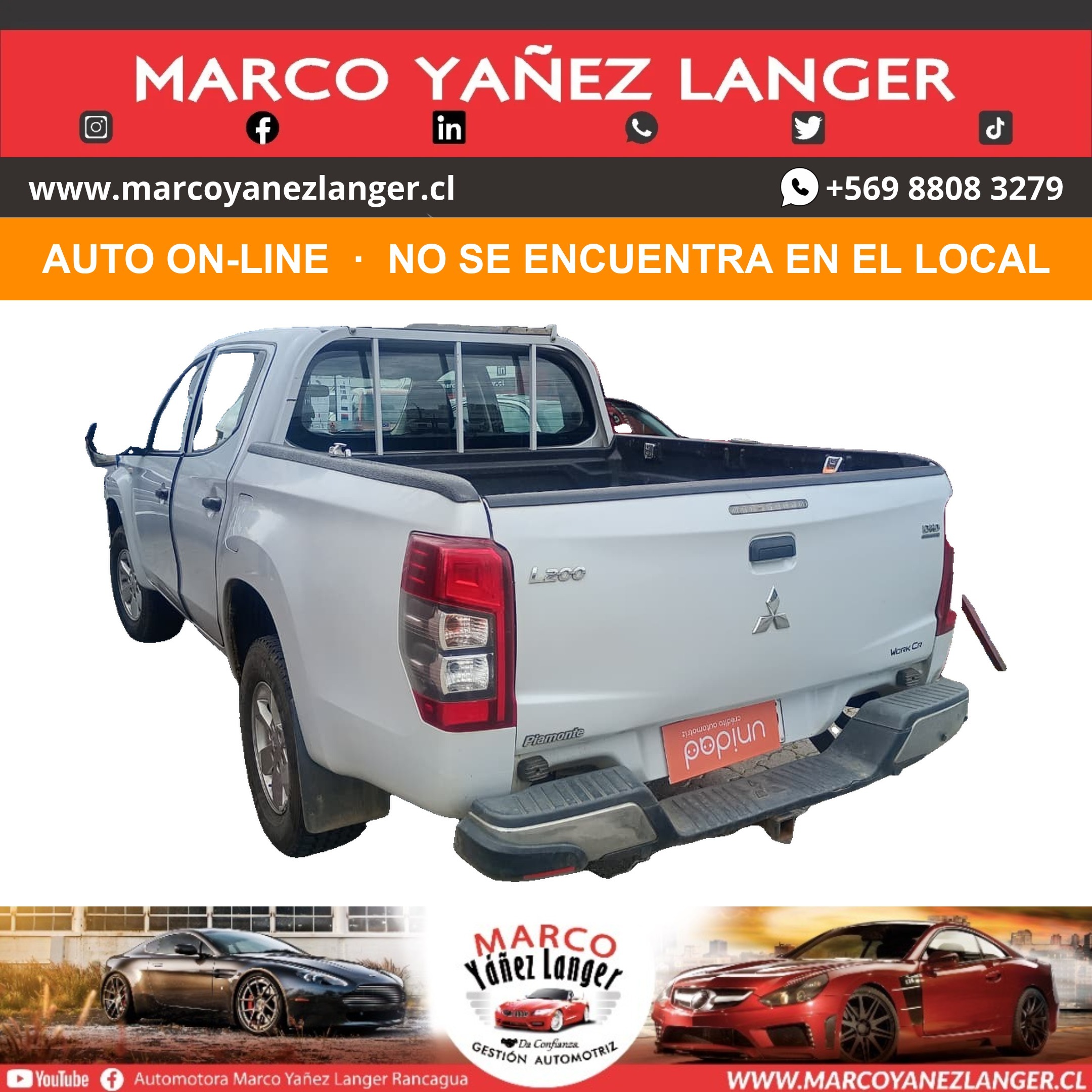 ON-LINE / MITSUBISHI L200 WORK CR 2.4 DIÉSEL / AÑO 2020 / 126.000 KILOMETROS / USO PARTICULAR / EXCELENTE ESTADO - Imagen 6